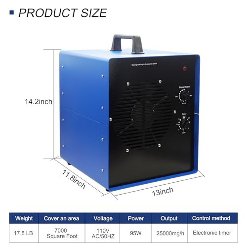 "7000 Sq Ft Ozone Generator for Home, Car & Industrial Use" - Image 2