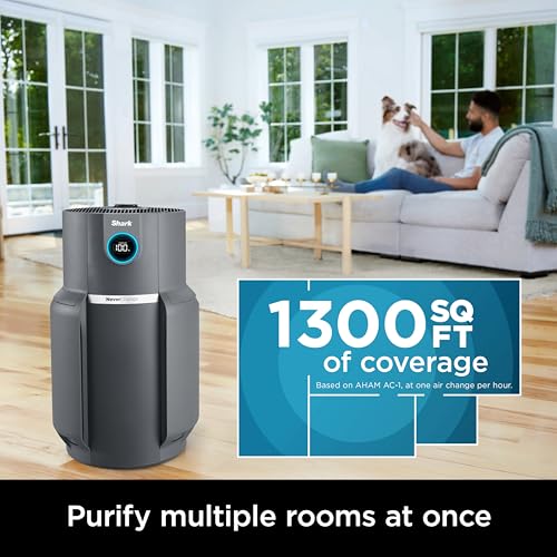 Air Purifier for Allergies: Shark HEPA Filter HP301, 1300 sq ft - Image 2