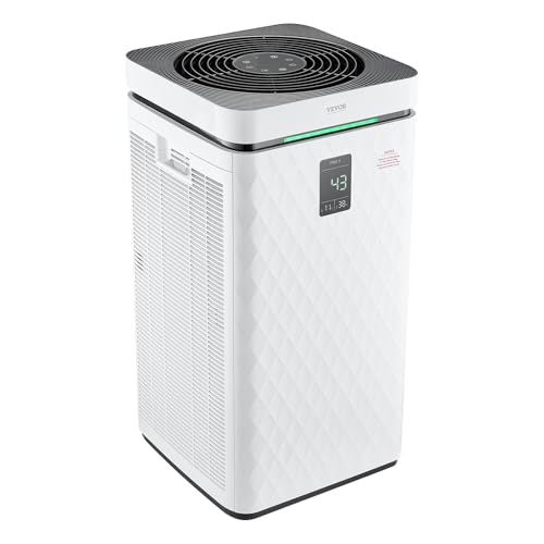 Air Purifier for Dust: VEVOR H13 HEPA Smart Cleaner 3139 ft²/h