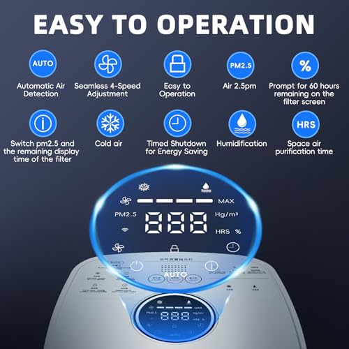 Air Purifier for Dust in Large Rooms – Smart HEPA Cleaner - Image 2