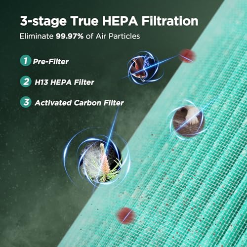 Air Purifier for Hayfever: KOIOS H13 HEPA for Home & Office - Image 2