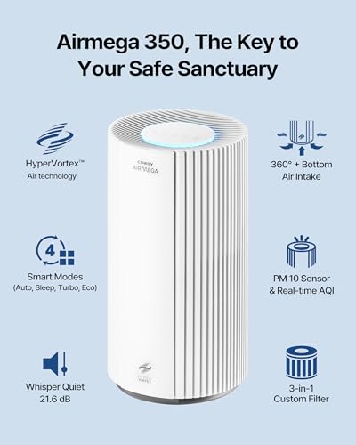 Air Purifier for Room - Coway Airmega 350, True HEPA Filter - Image 2