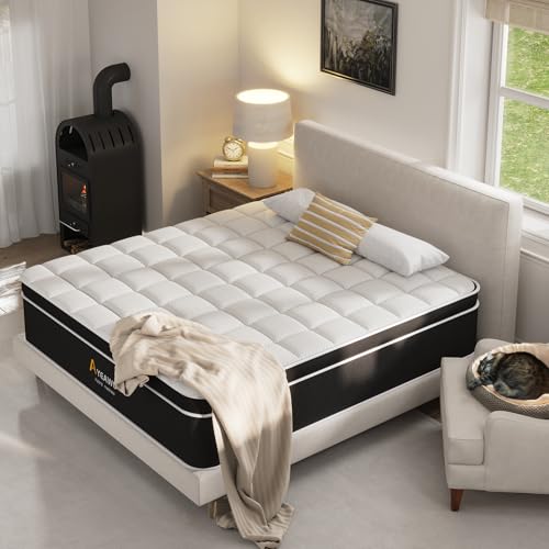 Ayeawo 12" Hybrid Queen Mattress - Gel Memory Foam & Springs - Image 2