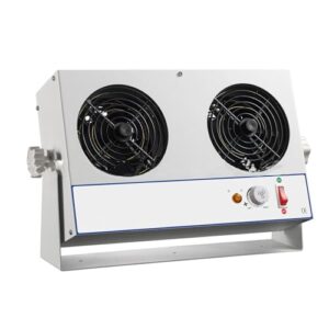Double-Head Ion Blower Fan: Anti-Static, 45-110CFM, for Plastics