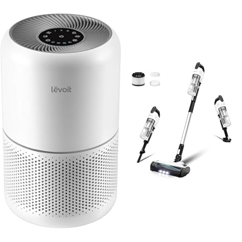 "LEVOIT Air Purifier & Cordless Vacuum: Clean Air & Surfaces"