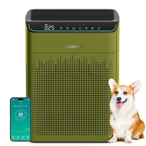 "MORENTO WiFi Air Purifier for Large Rooms, Alexa Compatible"