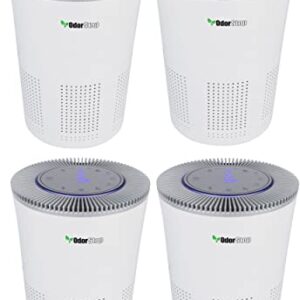 “OdorStop OSAP5BW1 HEPA Air Purifier for 1000 sq ft – 4 Pack”