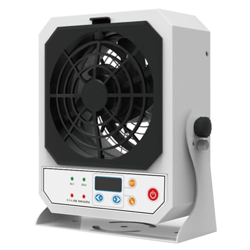 "PODEC Anti-Static Ionizer Fan: Auto-Clean, 5.1m³/min"