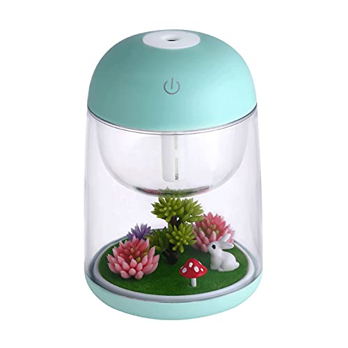 "Portable Mini Mist Humidifier with Colorful Night Light"