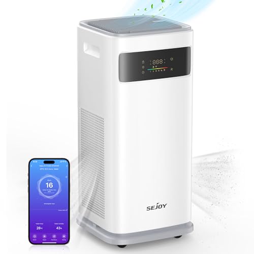 "Sejoy Large HEPA Air Purifier with Smart Control for Home"