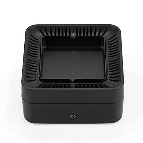 "Self-Cleaning Ashtray with LED, USB Rechargeable Air Purifier"