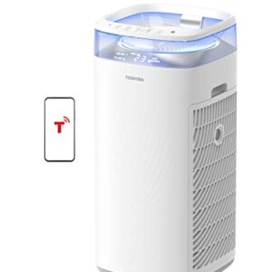 “TOSHIBA WiFi Air Purifier for Large Rooms | HEPA Filter 312 CADR”