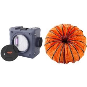 “VEVOR 800 CFM Air Scrubber & 25ft PVC Ducting Hose Kit”