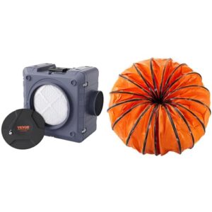 “VEVOR Air Scrubber 550 CFM & Mophorn 25ft Ducting Combo”