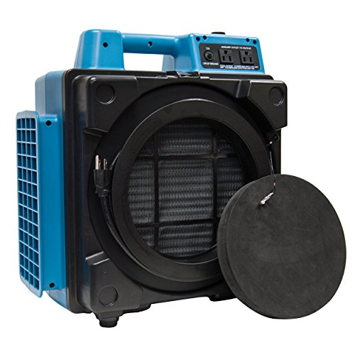 XPOWER X-2480A Air Mover: 1/3HP Low Profile Carpet Dryer