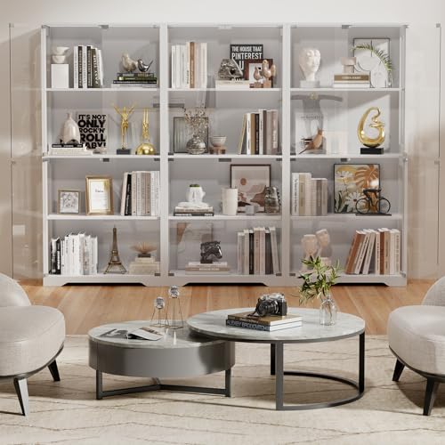 BROTTAR 4-Tier Glass Display Cabinet with LED Lights and Sensor - Image 5