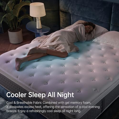 DCOOLAULTRA 12" Medium Firm Hybrid Queen Mattress - CertiPUR-US - Image 4