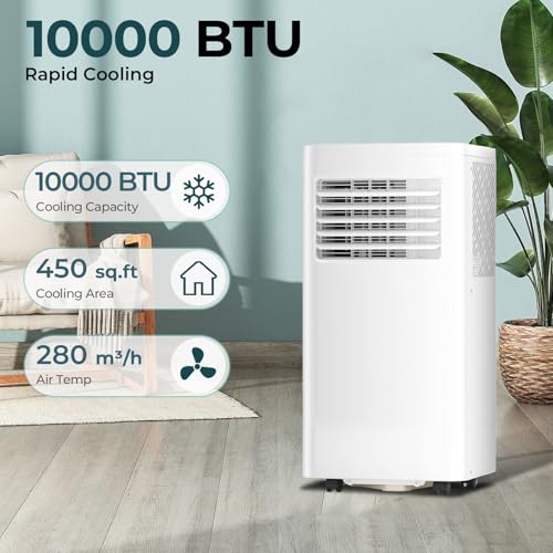 R.W.FLAME 10,000 BTU Portable AC Unit with Remote & Timer - Image 3