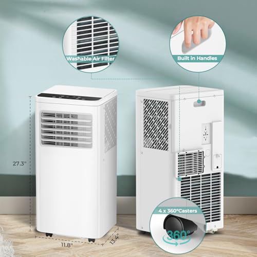 R.W.FLAME 10,000 BTU Portable AC Unit with Remote & Timer - Image 7
