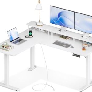 AODK 59″ L-Shaped Electric Standing Desk with Power Outlets AODK 59″ L-Shaped Electric Standing Desk with Power Outlets