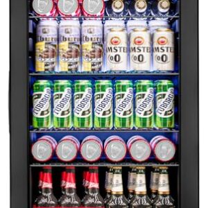 Feelfunn 3.2 Cu.Ft Mini Fridge – 126 Can Beverage Cooler Feelfunn 3.2 Cu.Ft Mini Fridge – 126 Can Beverage Cooler