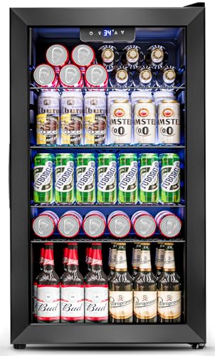 Feelfunn 3.2 Cu.Ft Mini Fridge - 126 Can Beverage Cooler
