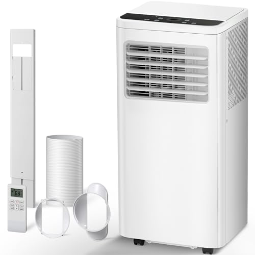 R.W.FLAME 10,000 BTU Portable AC Unit with Remote & Timer