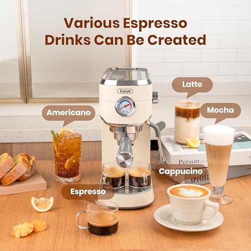 Gevi 20 Bar Espresso Machine with Grinder & 35 Grind Settings - Image 8
