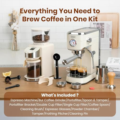 Gevi 20 Bar Espresso Machine with Grinder & 35 Grind Settings - Image 2