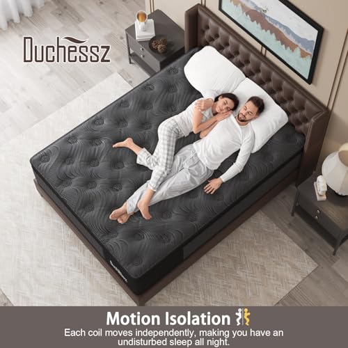 Duchessz 12" Queen Hybrid Mattress | Gel Memory Foam & Innerspring - Image 3