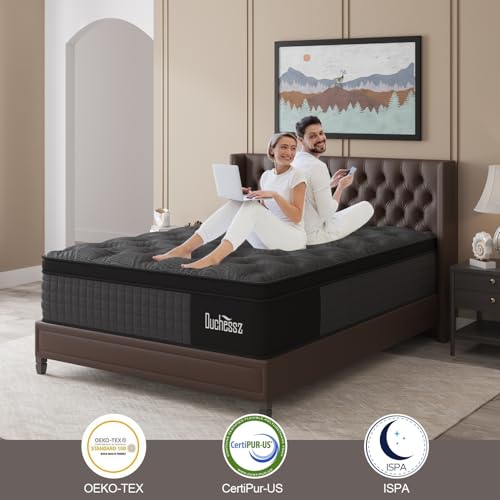 Duchessz 12" Queen Hybrid Mattress | Gel Memory Foam & Innerspring - Image 6