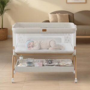 3-in-1 Baby Bassinet Bedside Crib with Adjustable Height 3-in-1 Baby Bassinet Bedside Crib with Adjustable Height