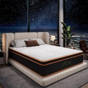 Ovwyk 12″ Hybrid Queen Mattress – Memory Foam & Pocket Springs