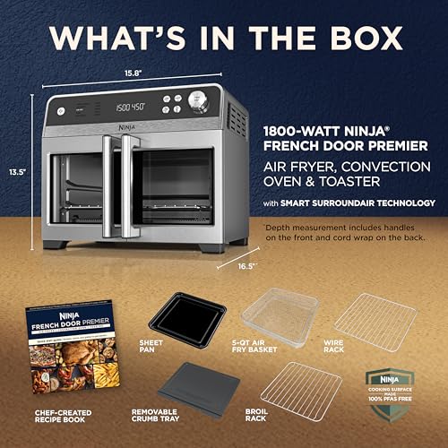 Ninja French Door Premier Air Fryer Convection Oven FO101 - Image 9
