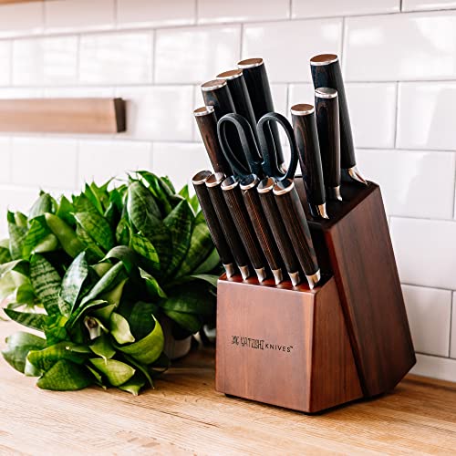 Yatoshi 15-Piece Kitchen Knife Set | High Carbon Steel, Ergonomic - Image 2
