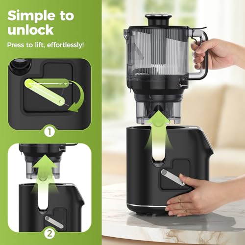 Large Capacity Cold Press Juicer with Touch Screen & 6.5" Chute - Image 3