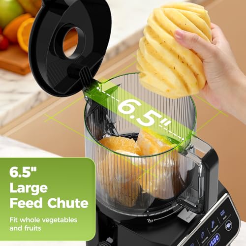 Large Capacity Cold Press Juicer with Touch Screen & 6.5" Chute - Image 2