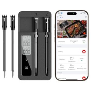 Smart Wireless Meat Thermometer – Dual Probes, Bluetooth & WiFi